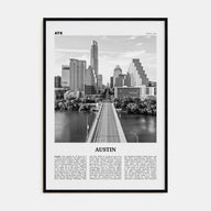 Austin Travel B&W No 1 Poster