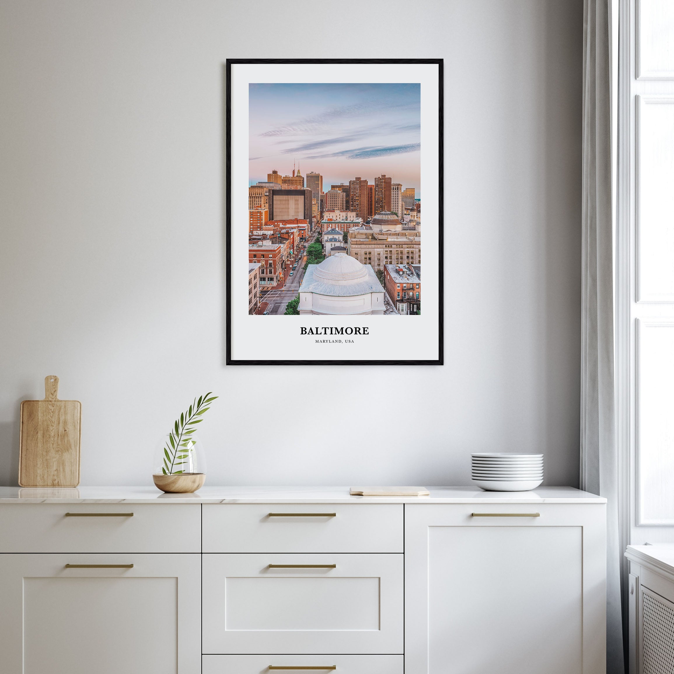 Baltimore Portrait Color Poster
