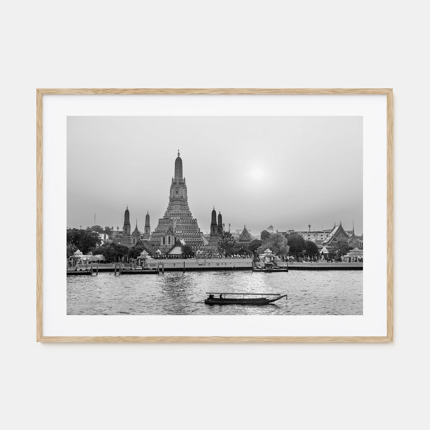 Bangkok Landscape B&W Poster