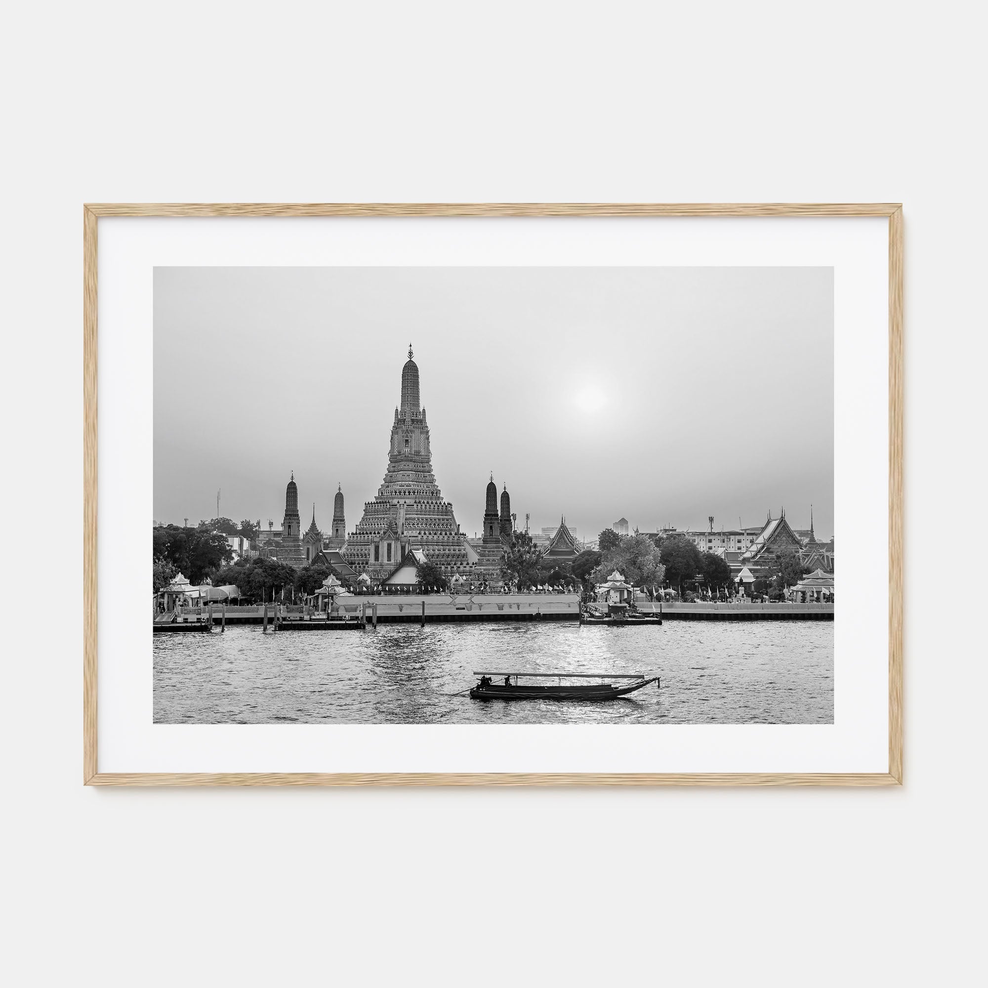 Bangkok Landscape B&W Poster