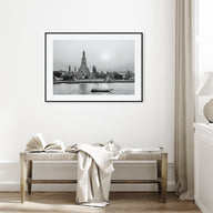 Bangkok Landscape B&W Poster