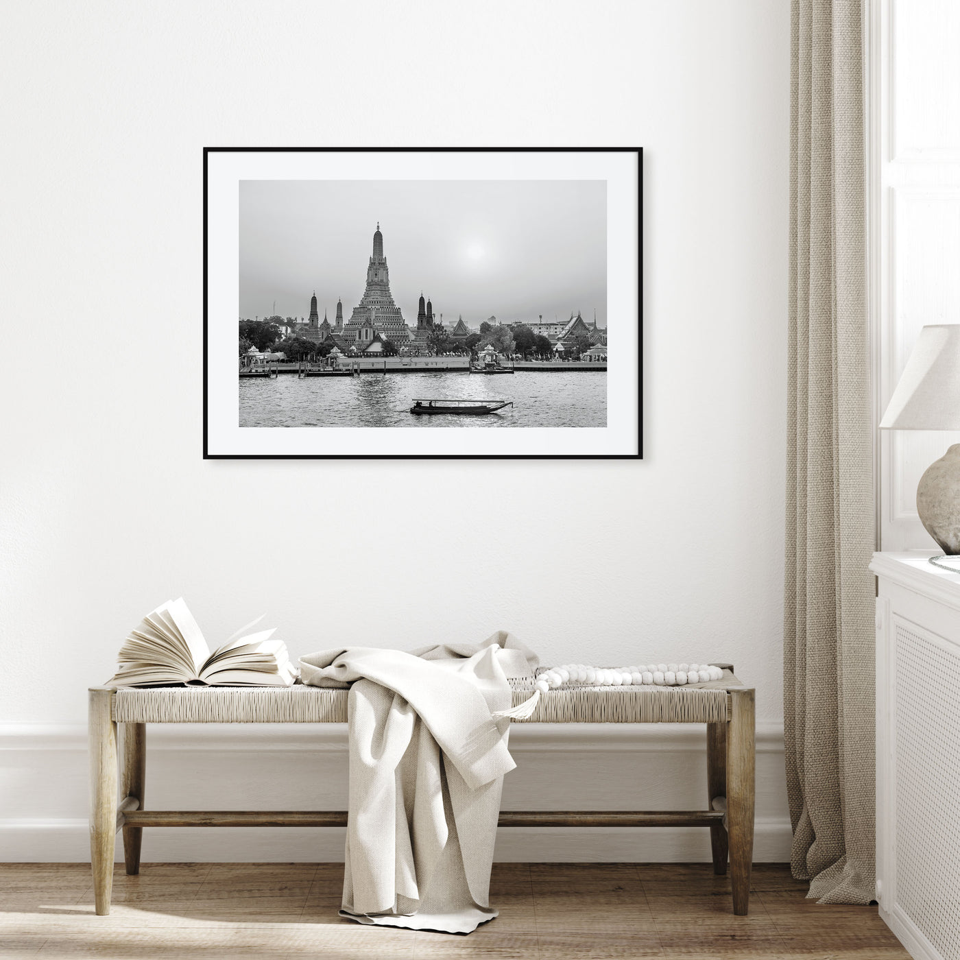 Bangkok Landscape B&W Poster