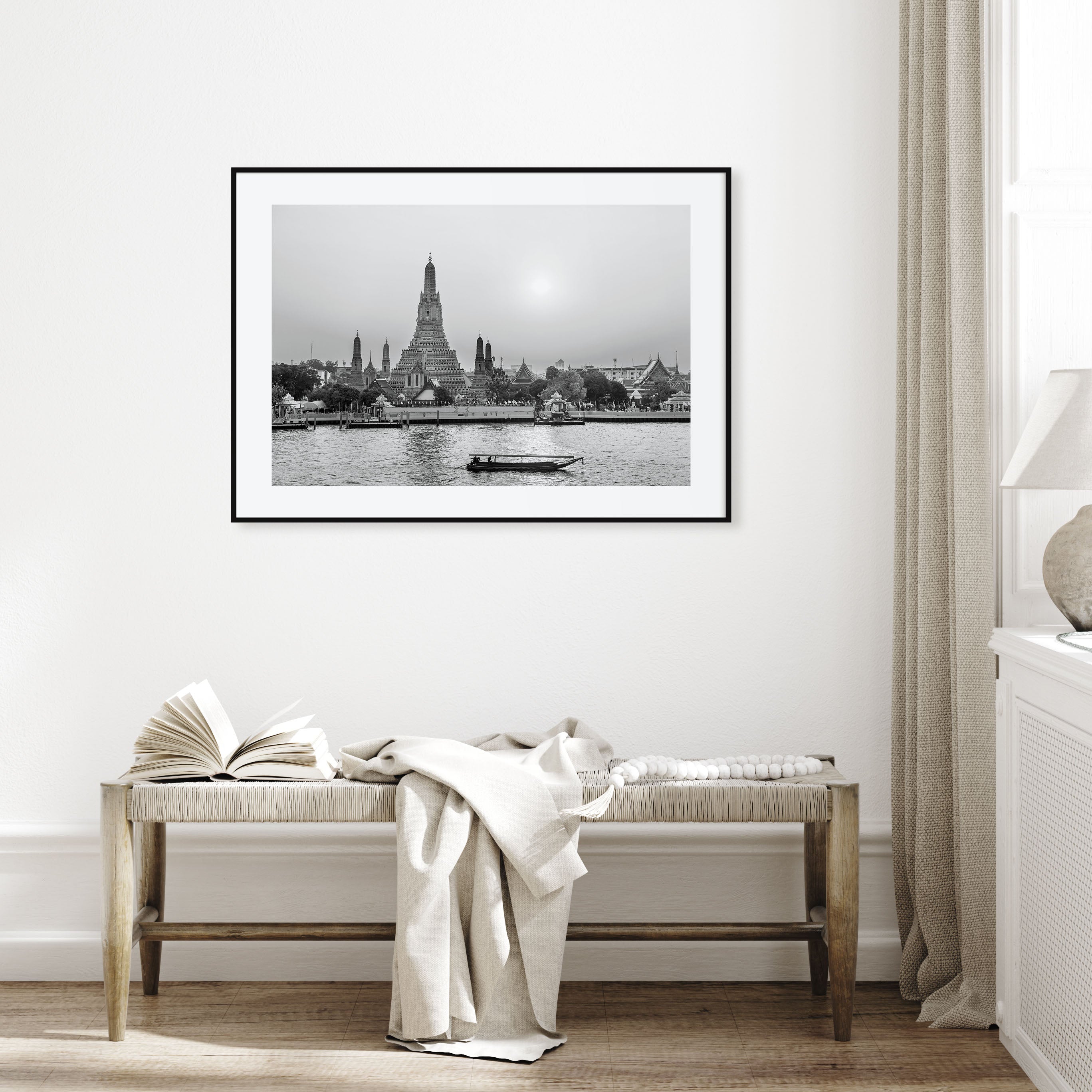 Bangkok Landscape B&W Poster