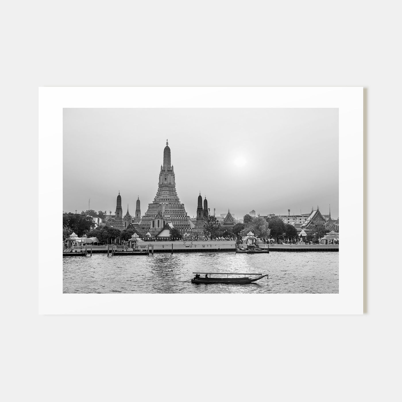Bangkok Landscape B&W Poster