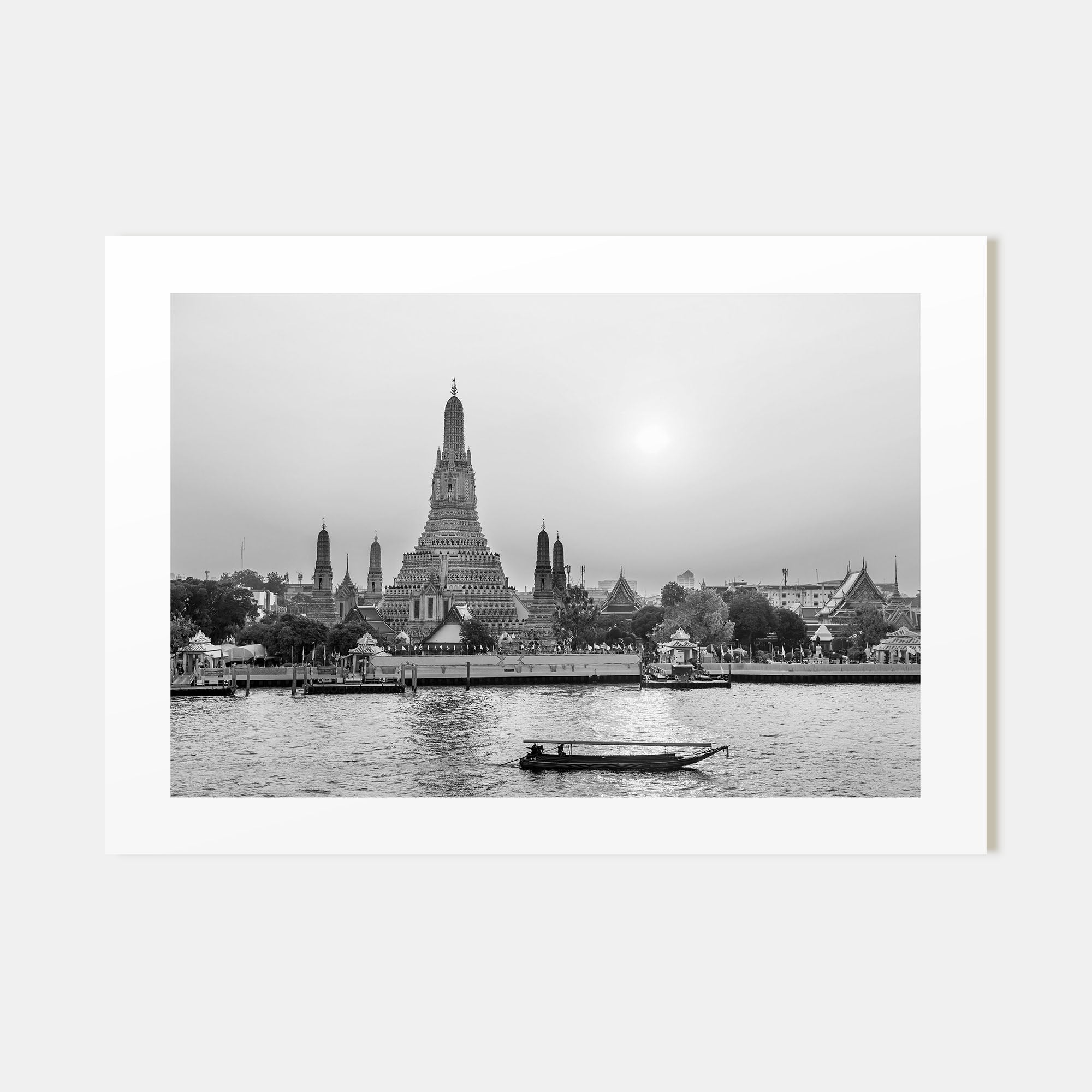 Bangkok Landscape B&W Poster