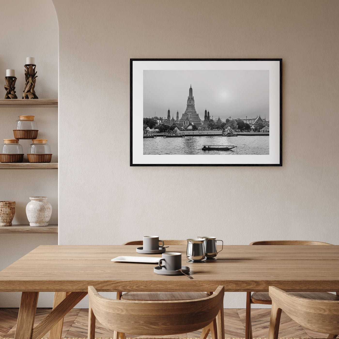Bangkok Landscape B&W Poster
