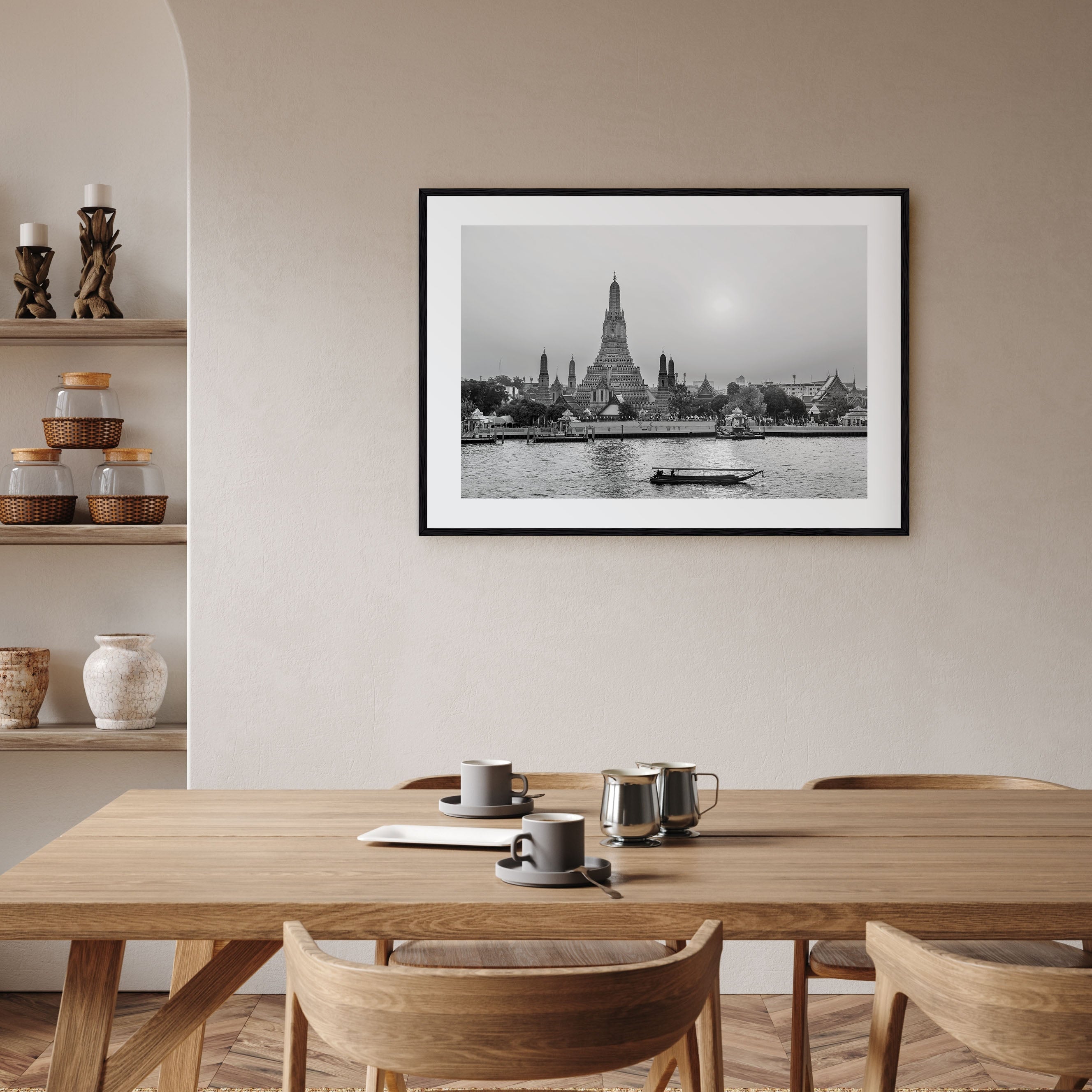 Bangkok Landscape B&W Poster