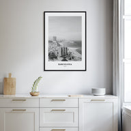 Barcelona Portrait B&W No 1 Poster