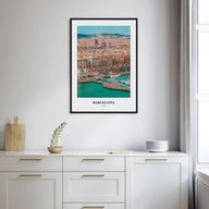 Barcelona Portrait Color Poster