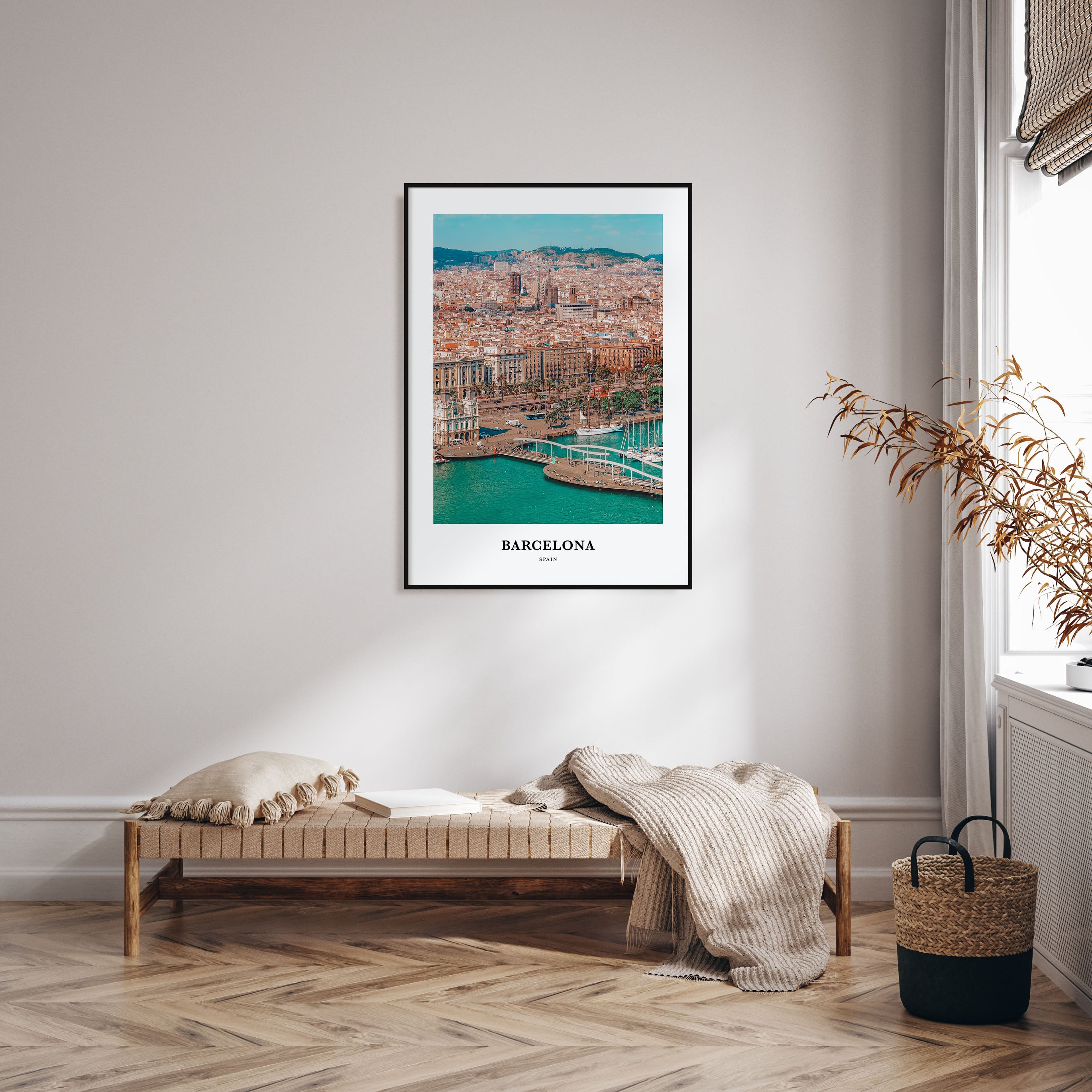 Barcelona Portrait Color Poster