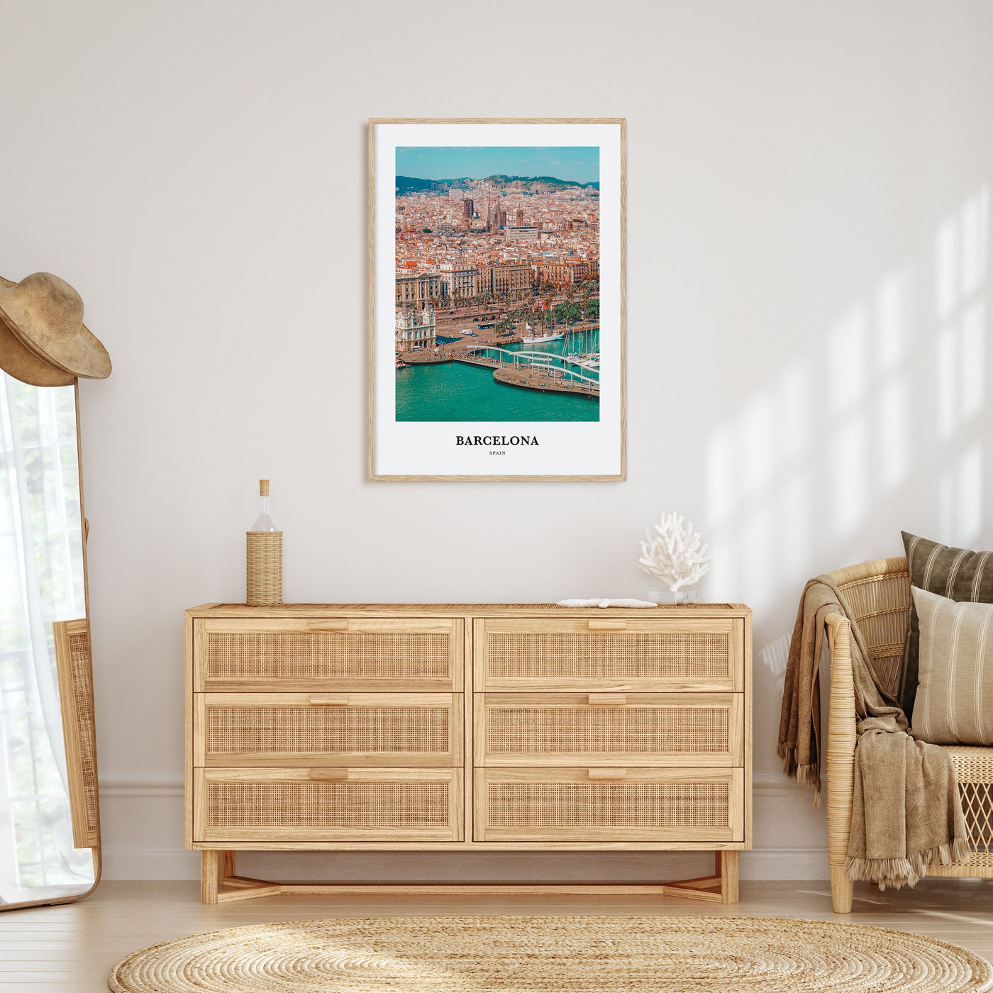 Barcelona Portrait Color Poster