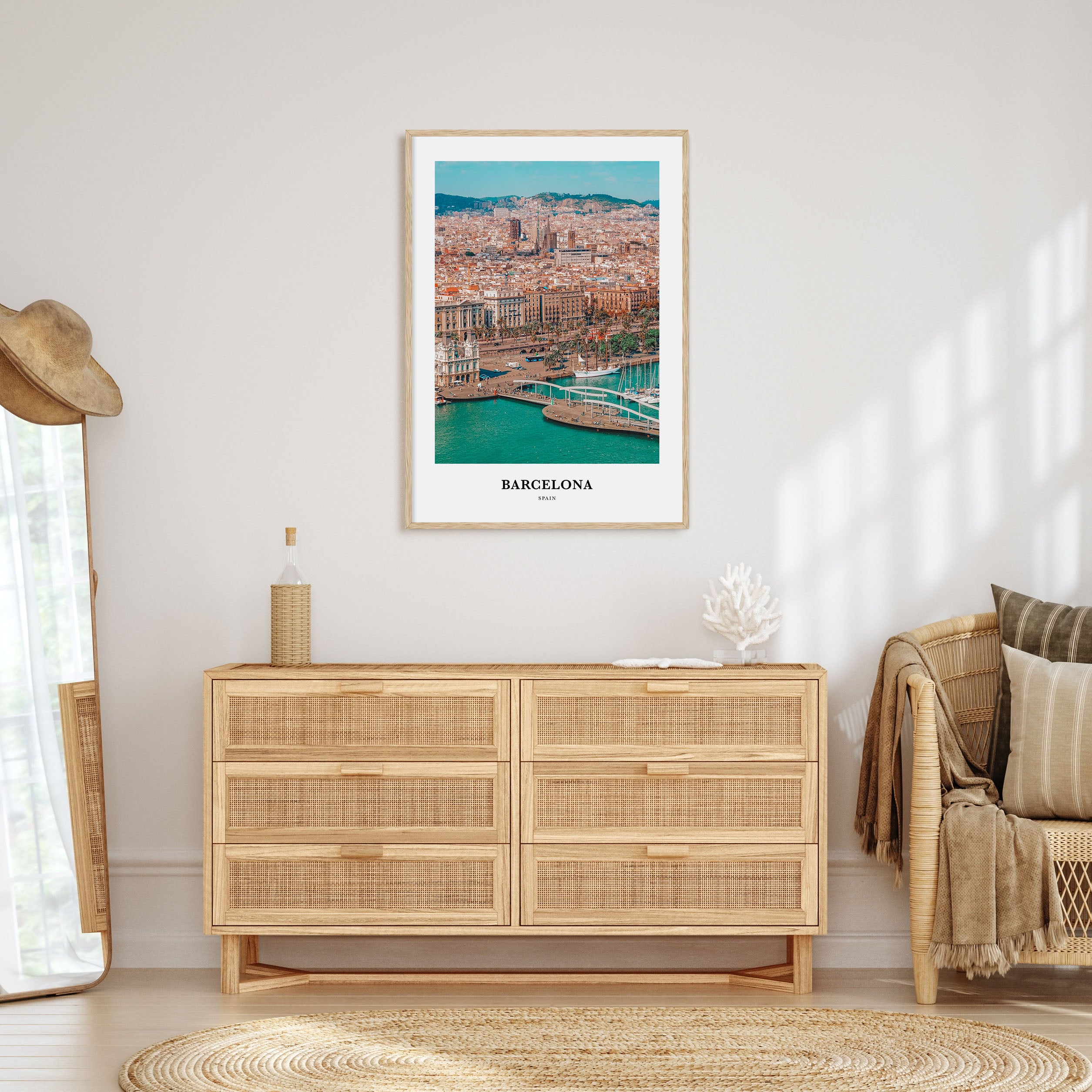 Barcelona Portrait Color Poster