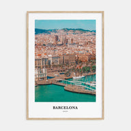 Barcelona Portrait Color Poster