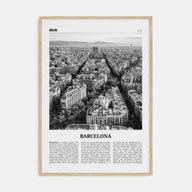 Barcelona Travel B&W No 1 Poster