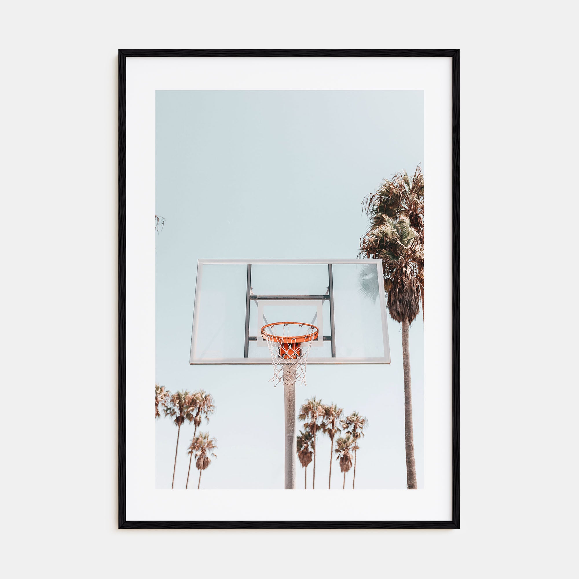 Basketball Court Photo Color No 2 Poster