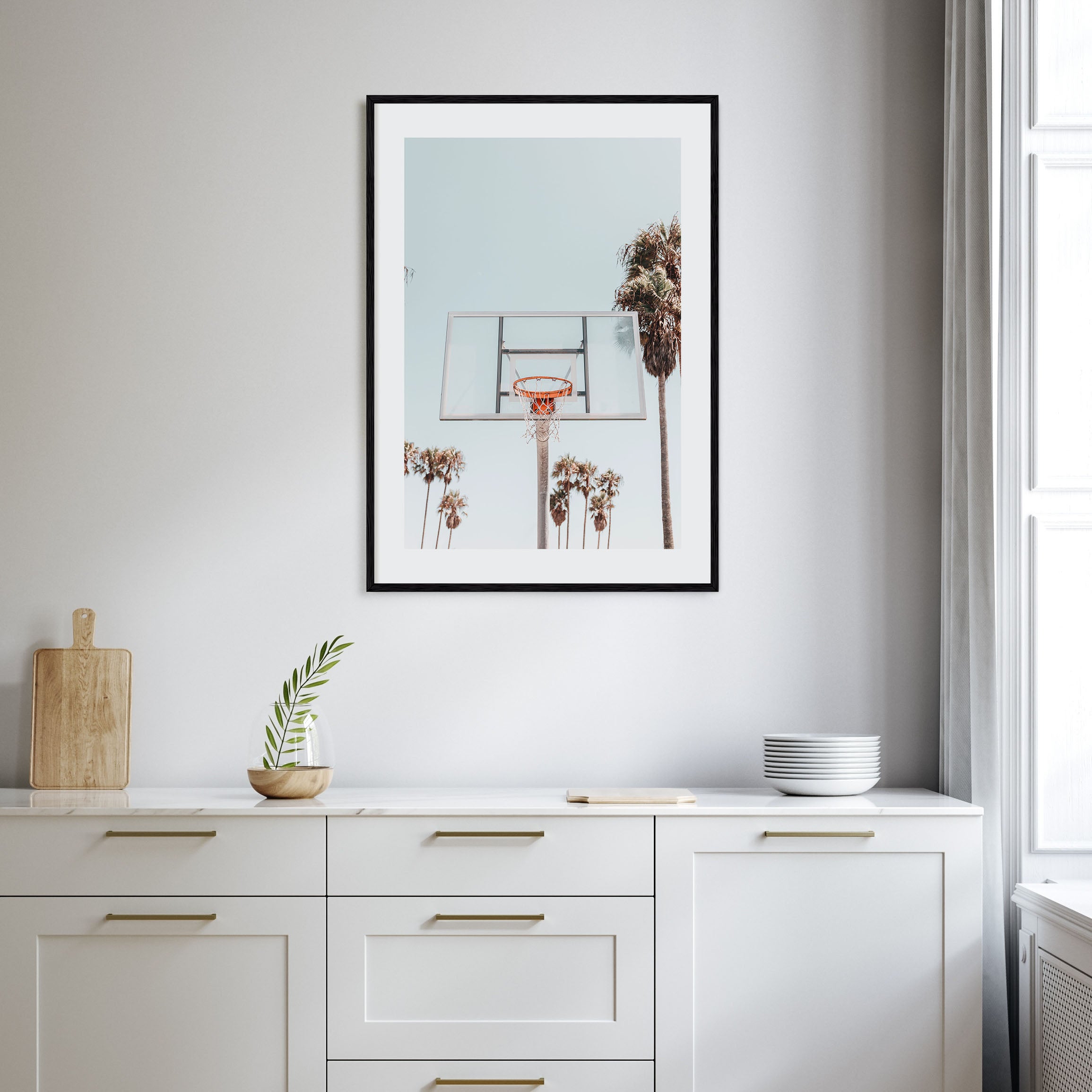 Basketball Court Photo Color No 2 Poster