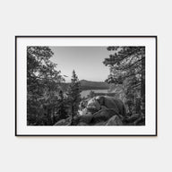 Big Bear Lake Landscape B&W Poster