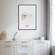 Big Sur Drawn Poster