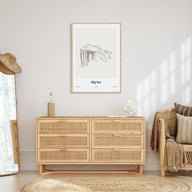 Big Sur Drawn Poster