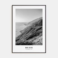 Big Sur Portrait B&W No 1 Poster