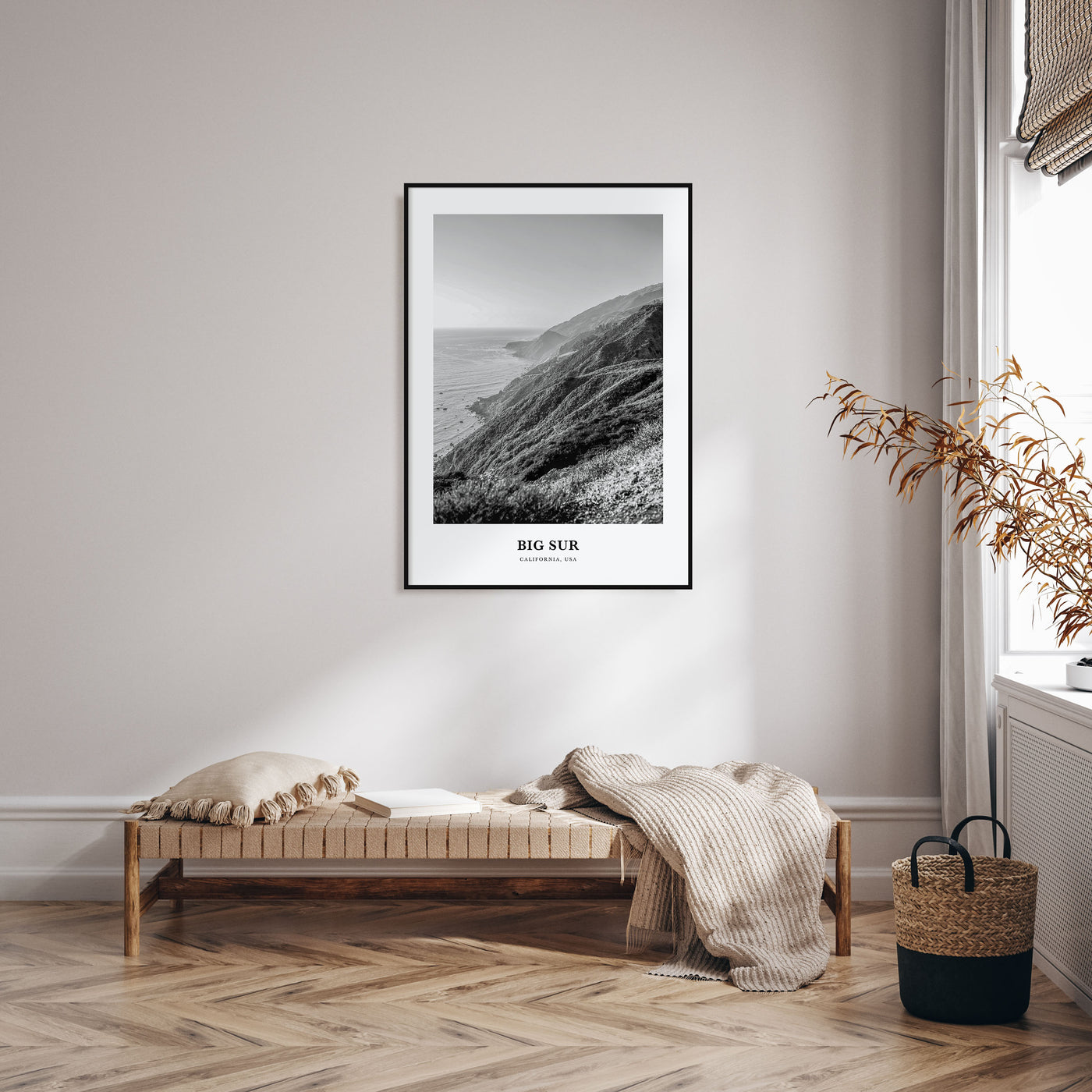 Big Sur Portrait B&W No 1 Poster