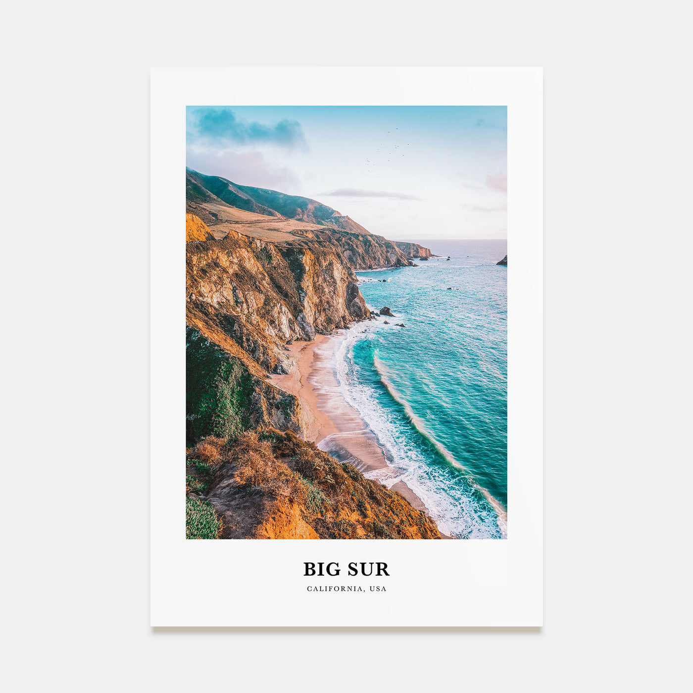 Big Sur Portrait Color No 1 Poster