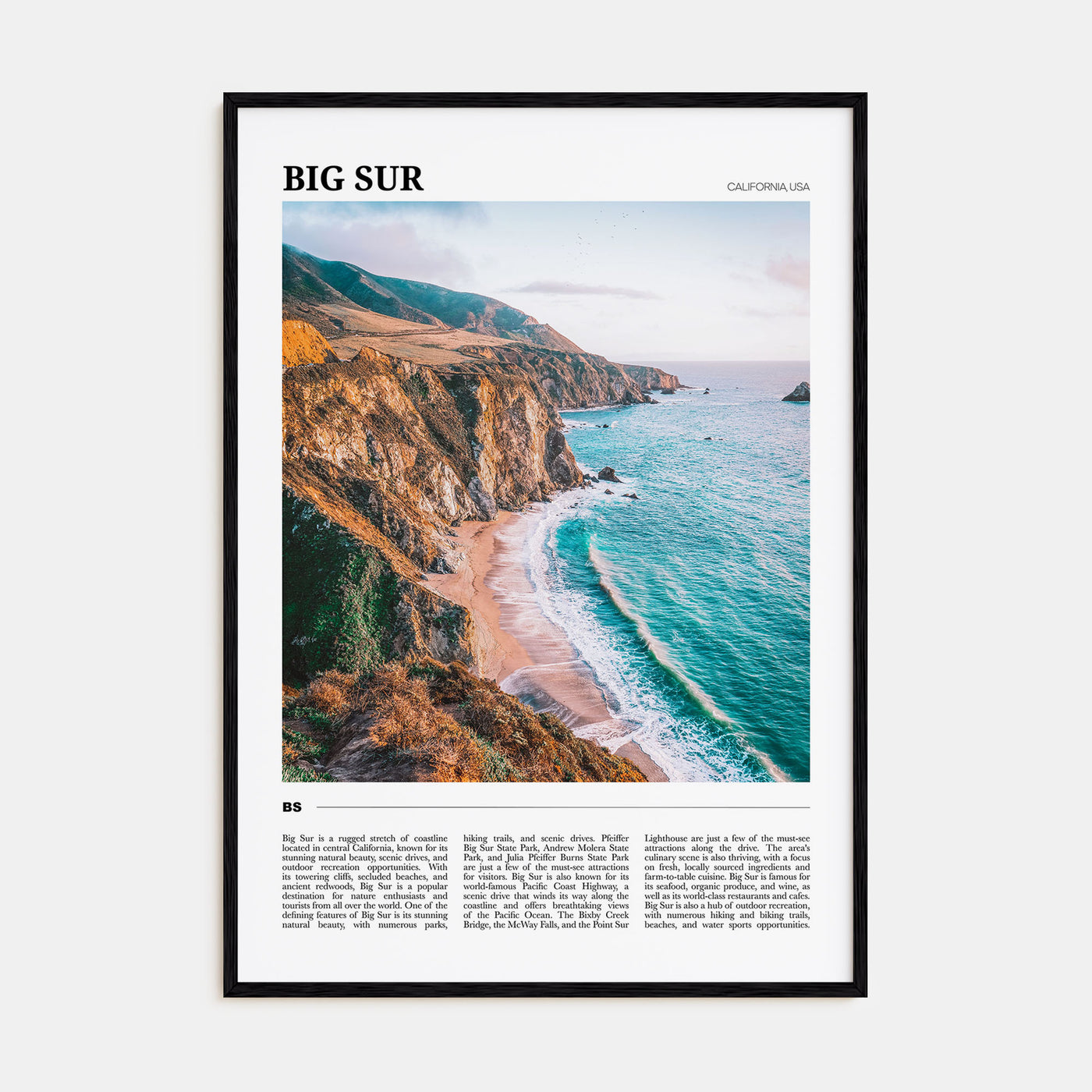Big Sur Travel Color No 1 Poster