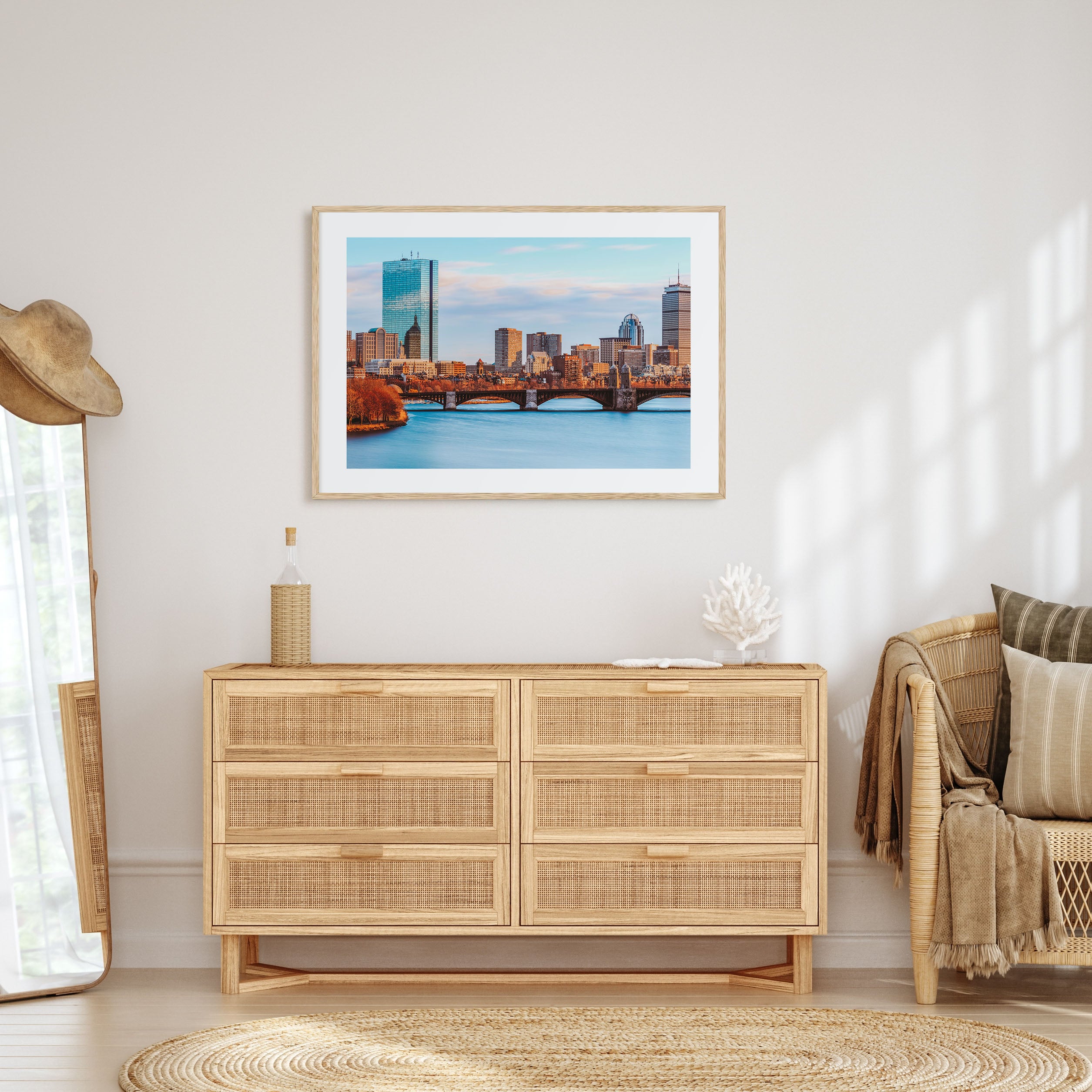 Boston Landscape Color Poster
