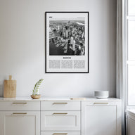 Boston Travel B&W No 1 Poster