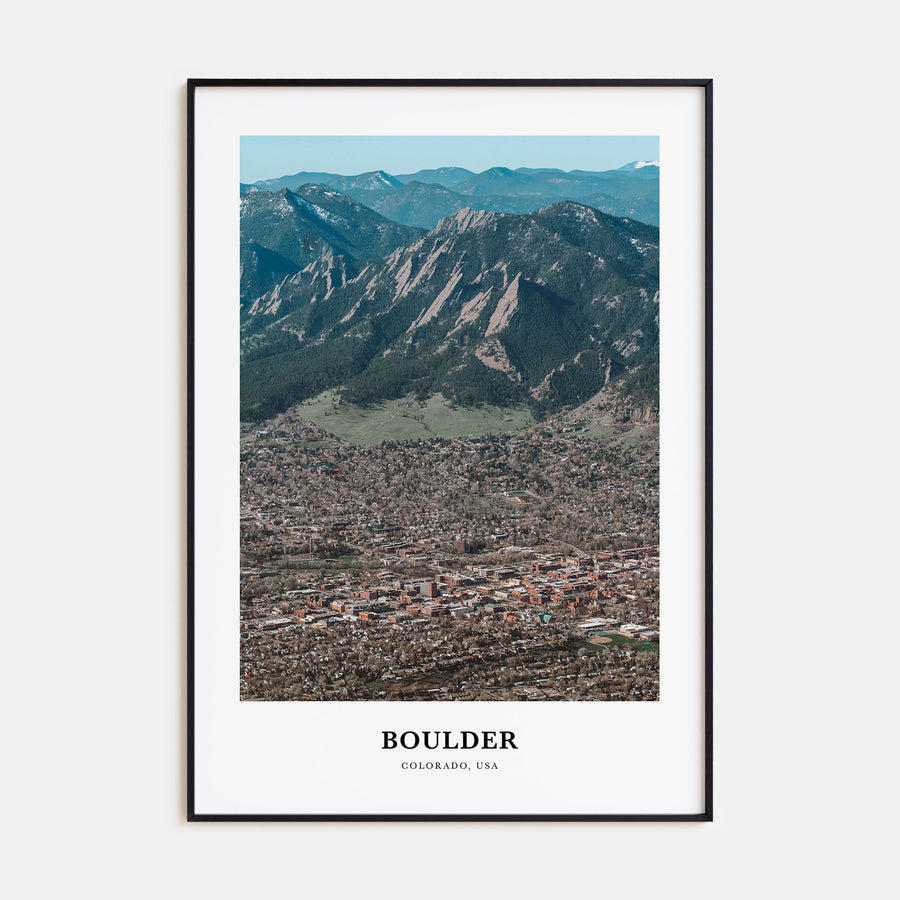 Boulder Portrait Color No 1 Poster