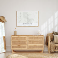 Breckenridge Map Landscape Poster