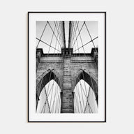 Brooklyn Bridge Photo B&W Poster