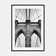 Brooklyn Bridge Photo B&W Poster