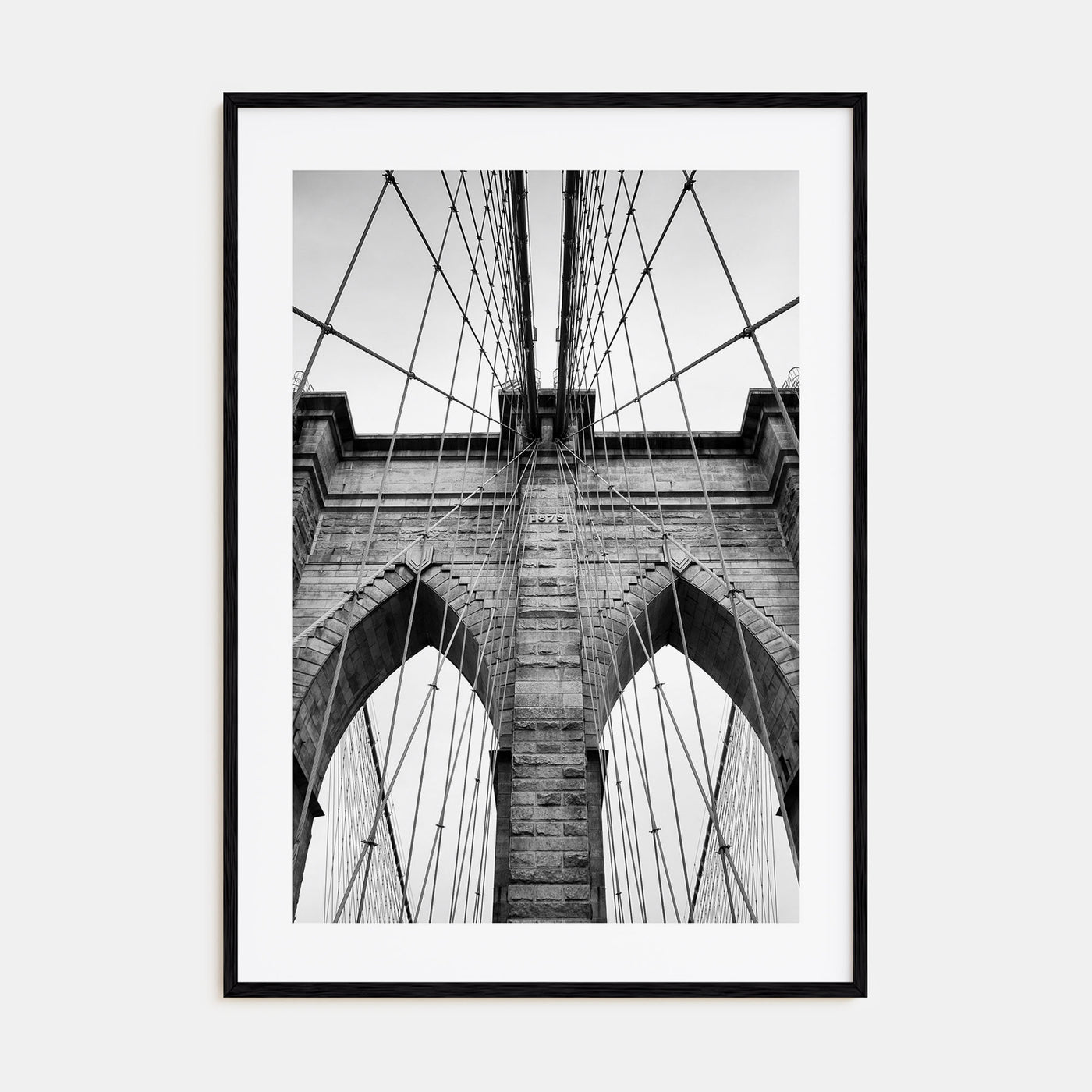 Brooklyn Bridge Photo B&W Poster