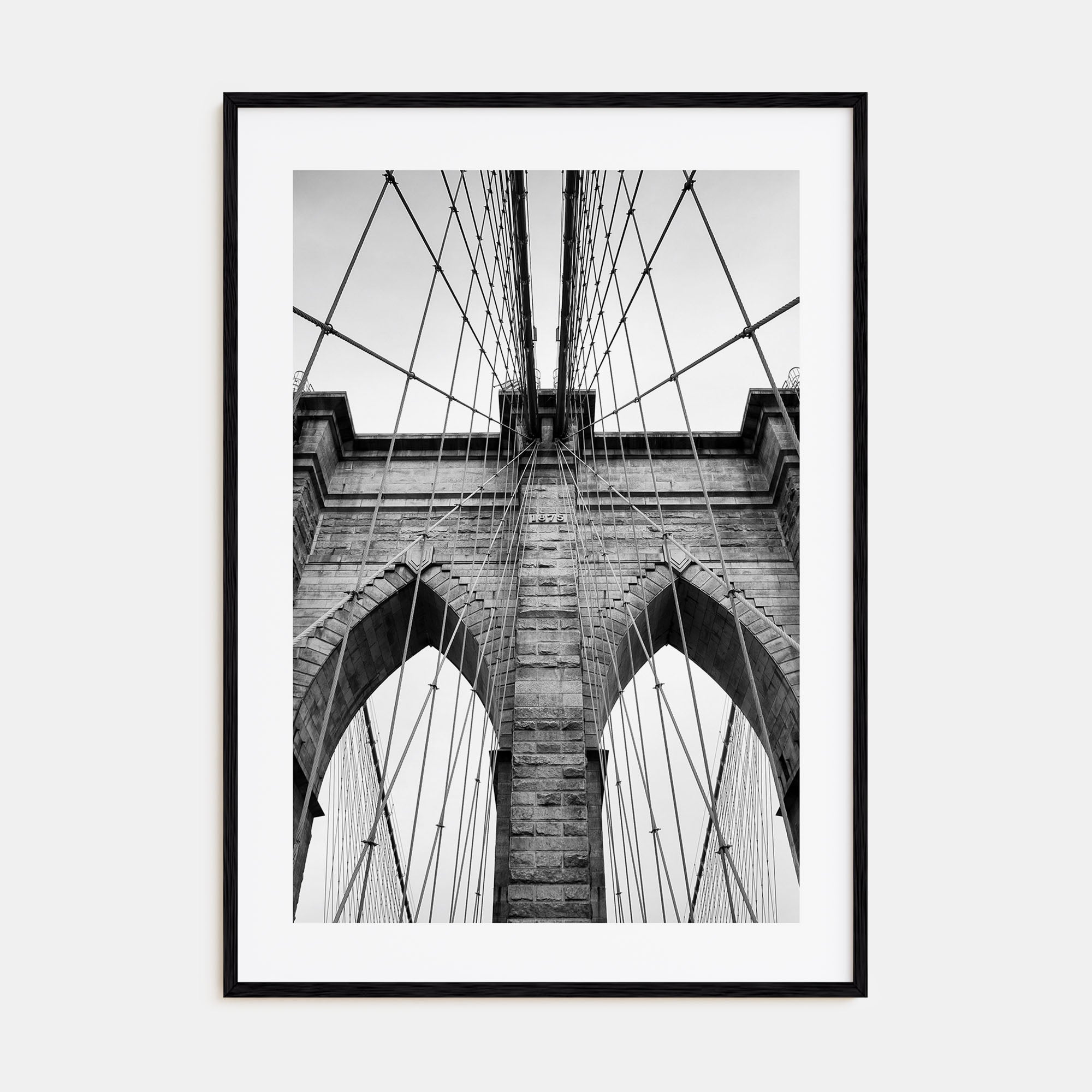 Brooklyn Bridge Photo B&W Poster