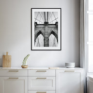 Brooklyn Bridge Photo B&W Poster