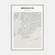 Brooklyn Map Portrait Poster