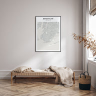 Brooklyn Map Portrait Poster