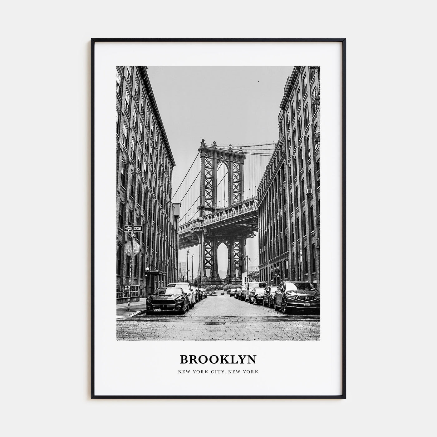 Brooklyn Portrait B&W No 1 Poster