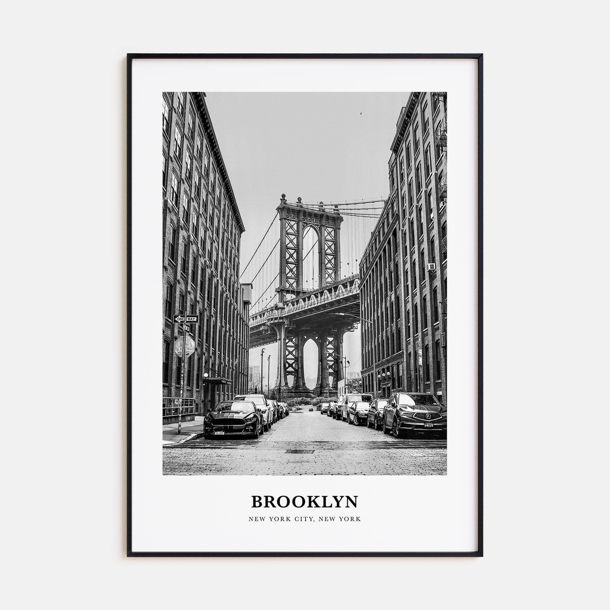 Brooklyn Portrait B&W No 1 Poster