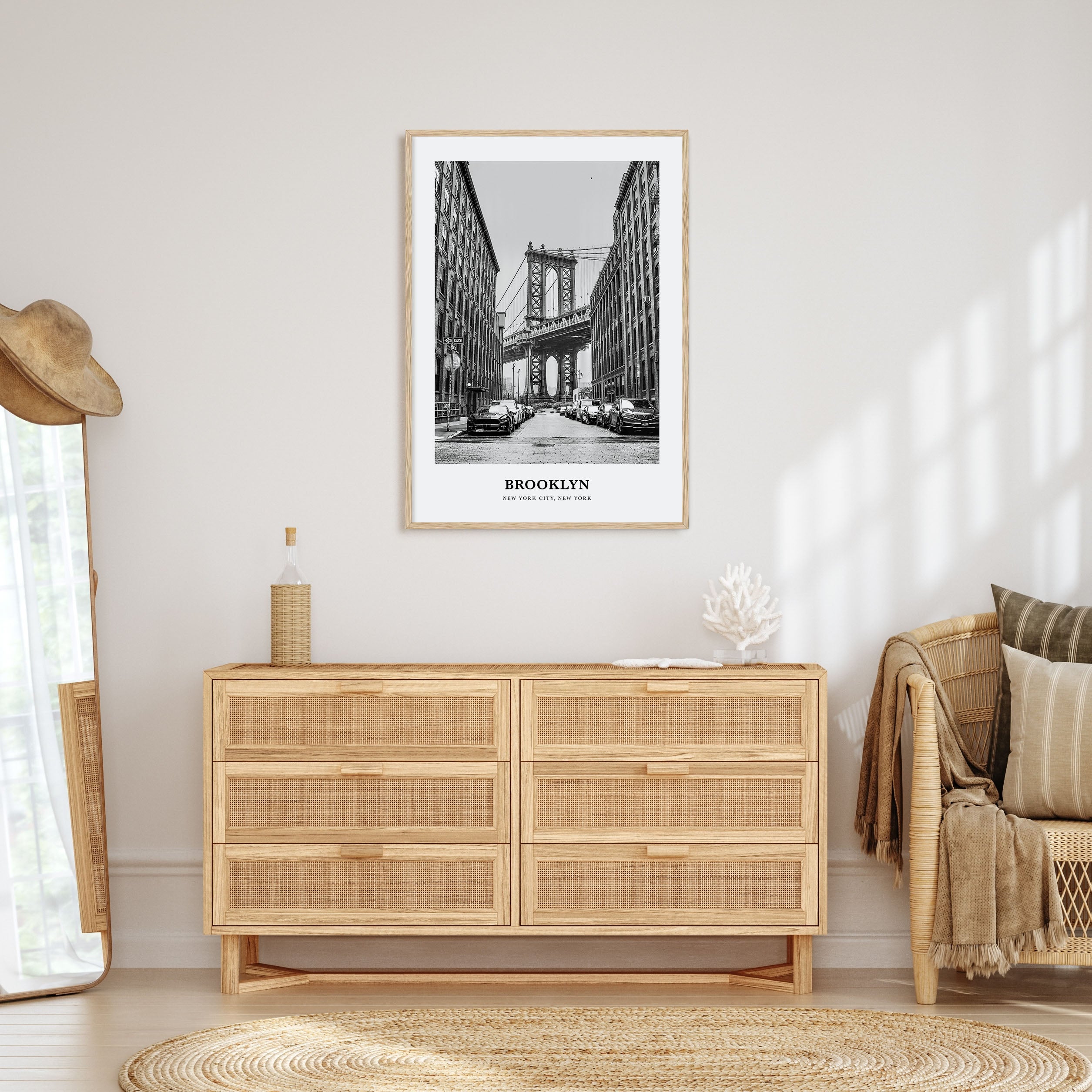 Brooklyn Portrait B&W No 1 Poster