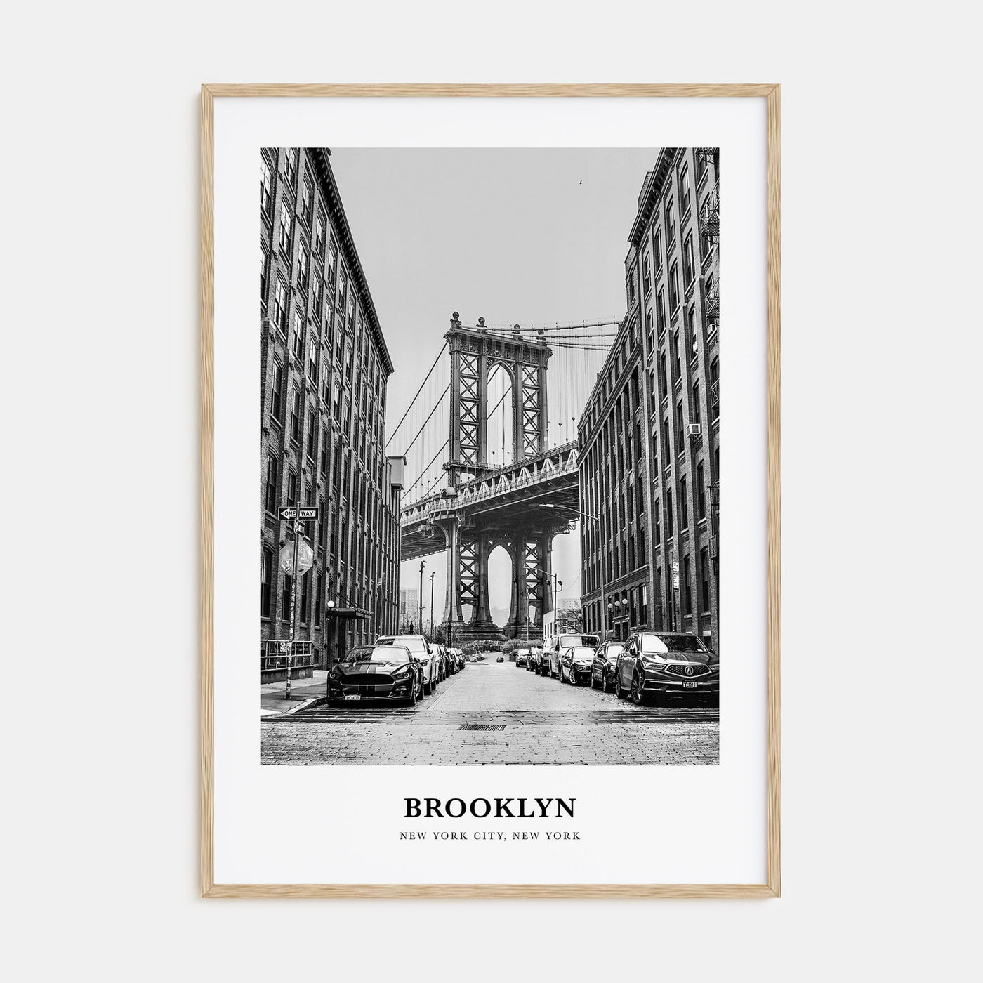 Brooklyn Portrait B&W No 1 Poster