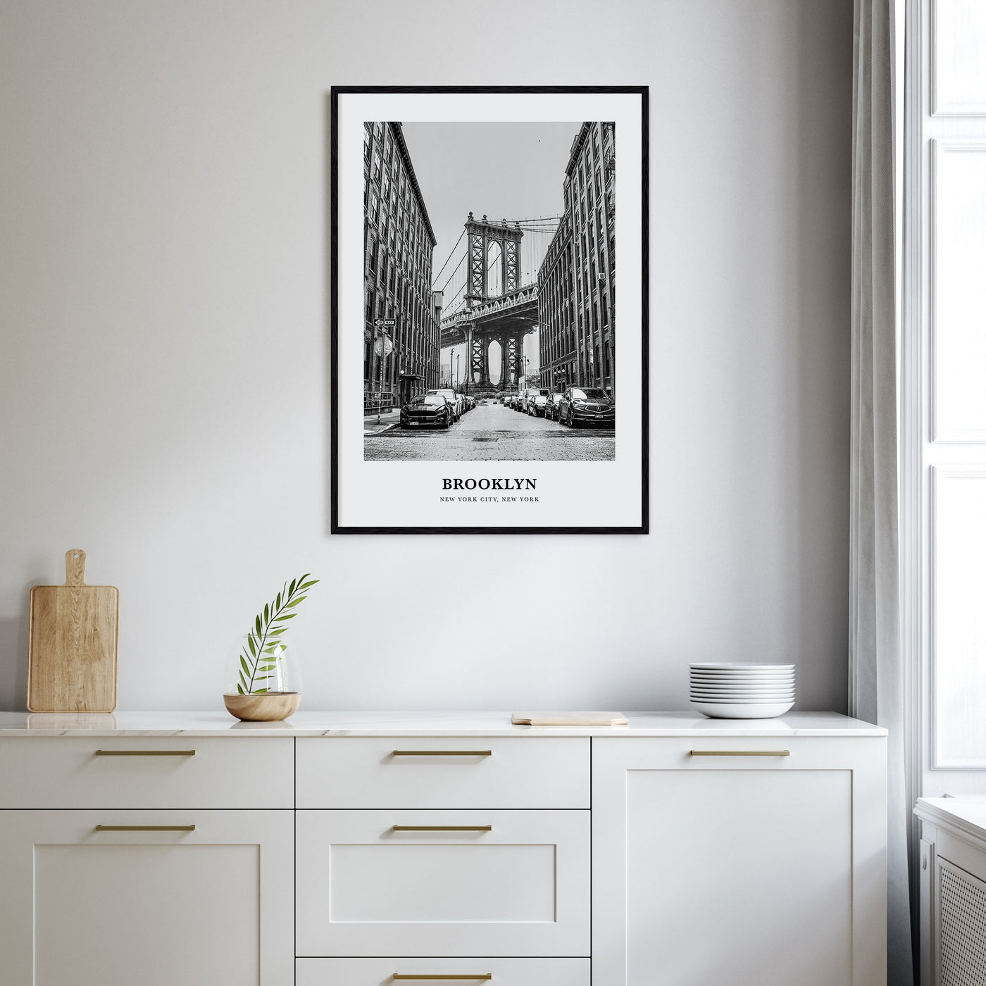 Brooklyn Portrait B&W No 1 Poster