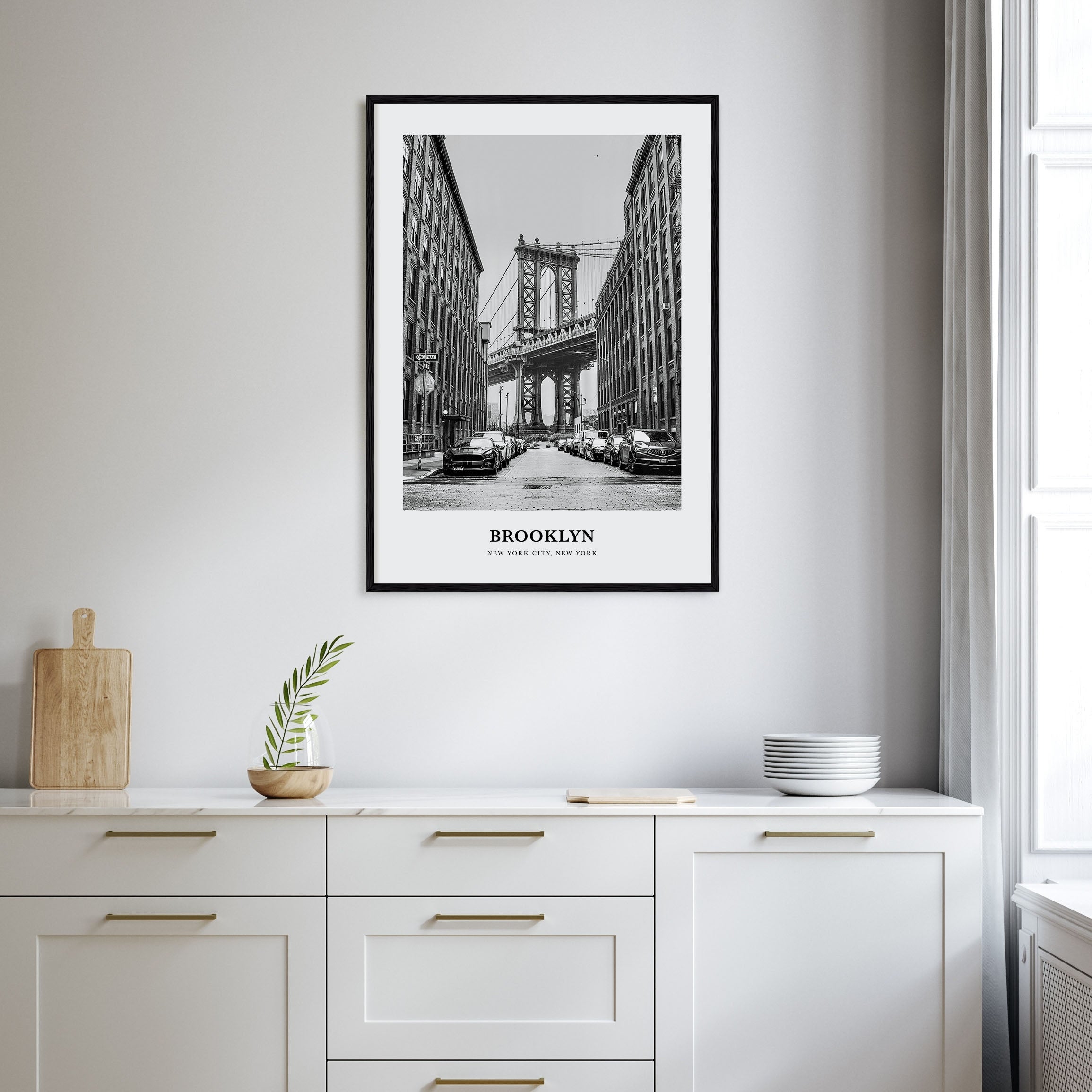 Brooklyn Portrait B&W No 1 Poster