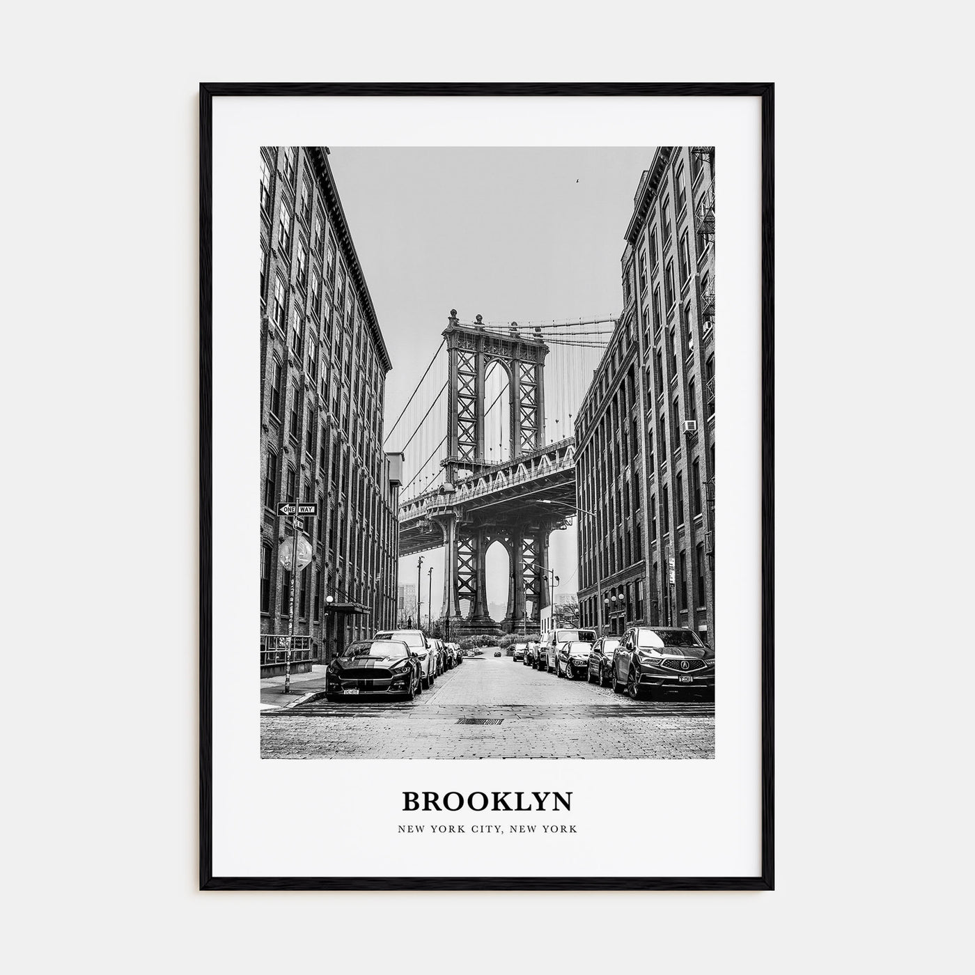 Brooklyn Portrait B&W No 1 Poster