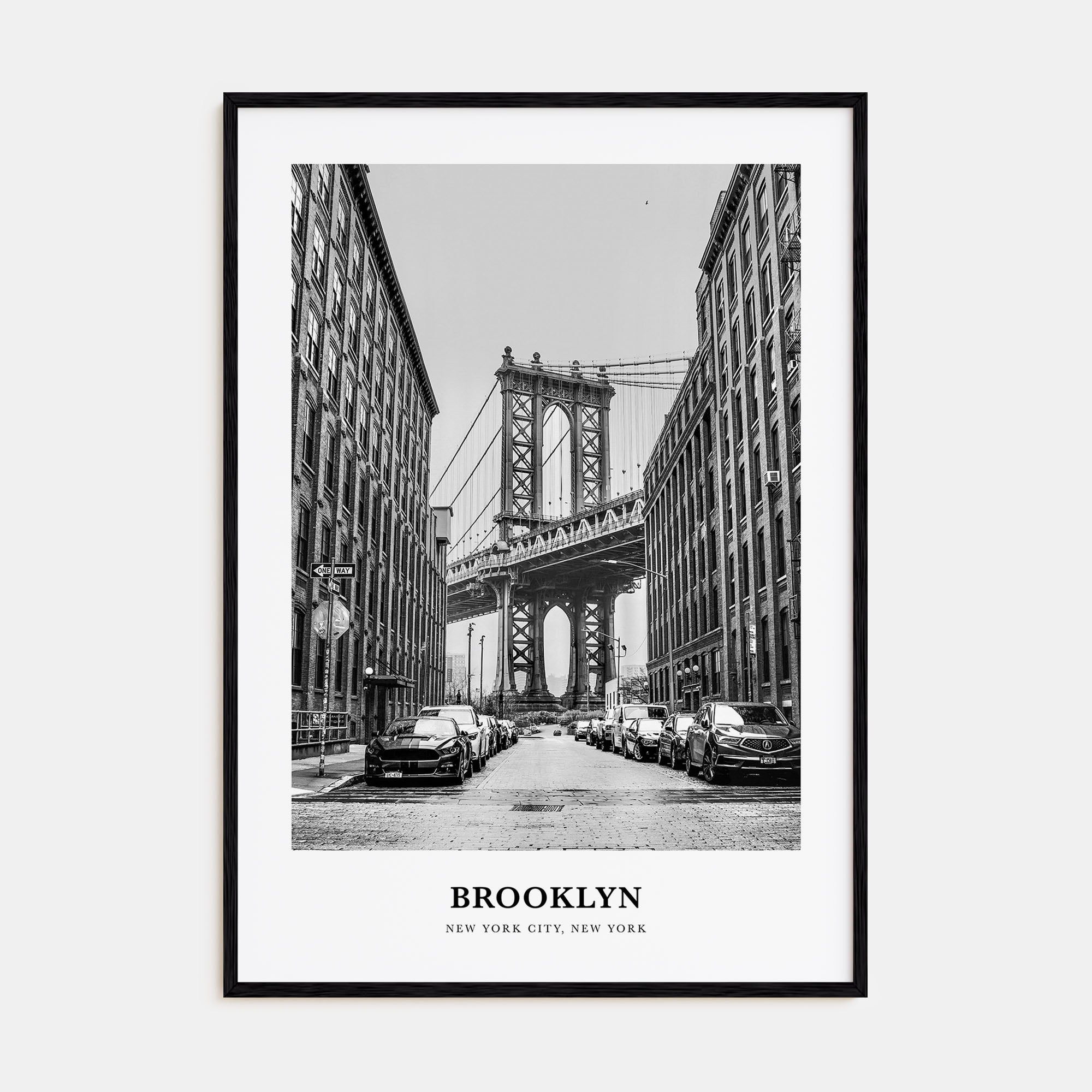 Brooklyn Portrait B&W No 1 Poster