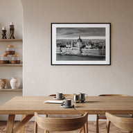 Budapest Landscape B&W Poster