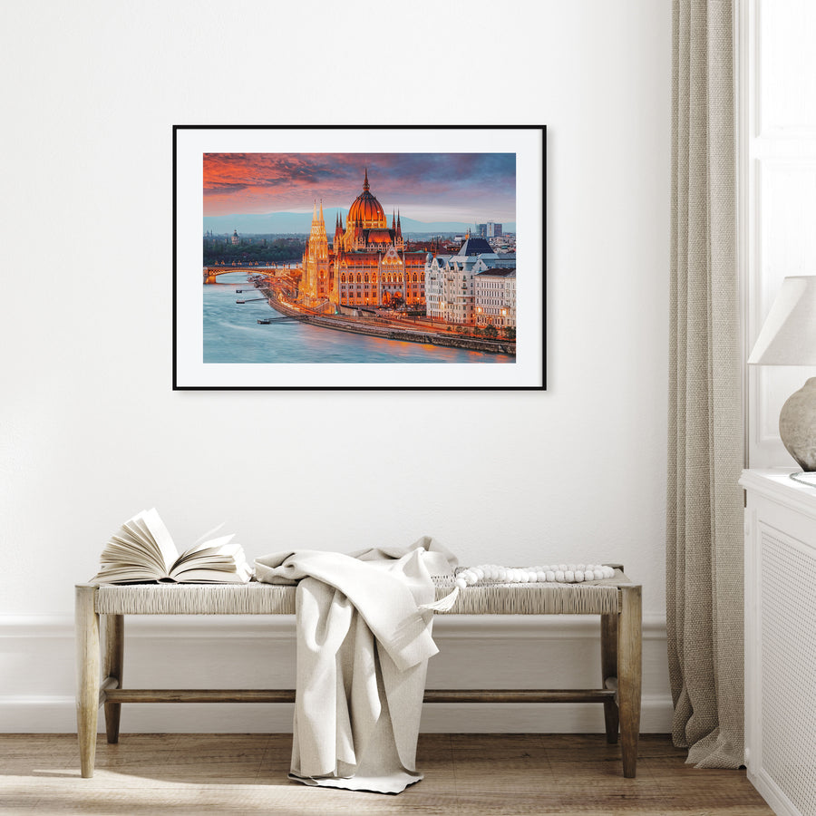 Budapest Landscape Color Poster