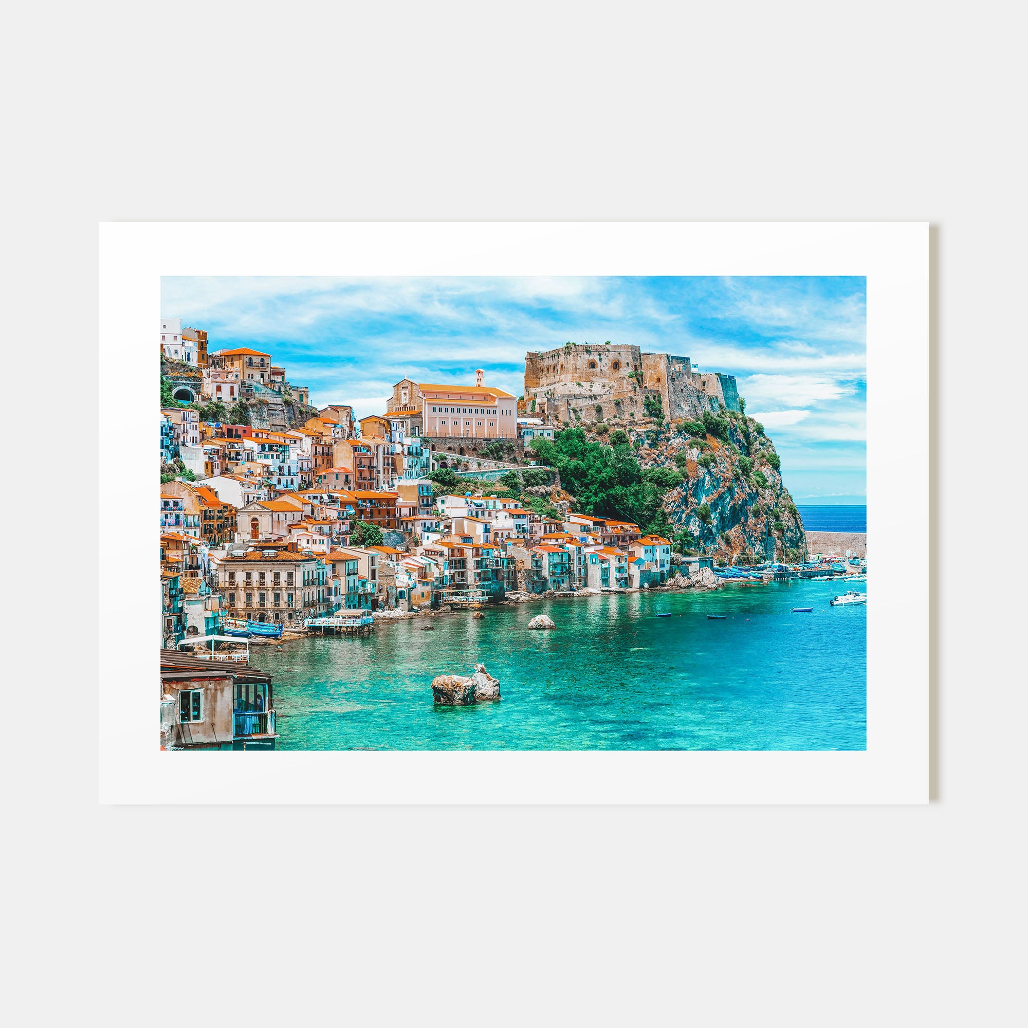 Calabria Landscape Color Poster