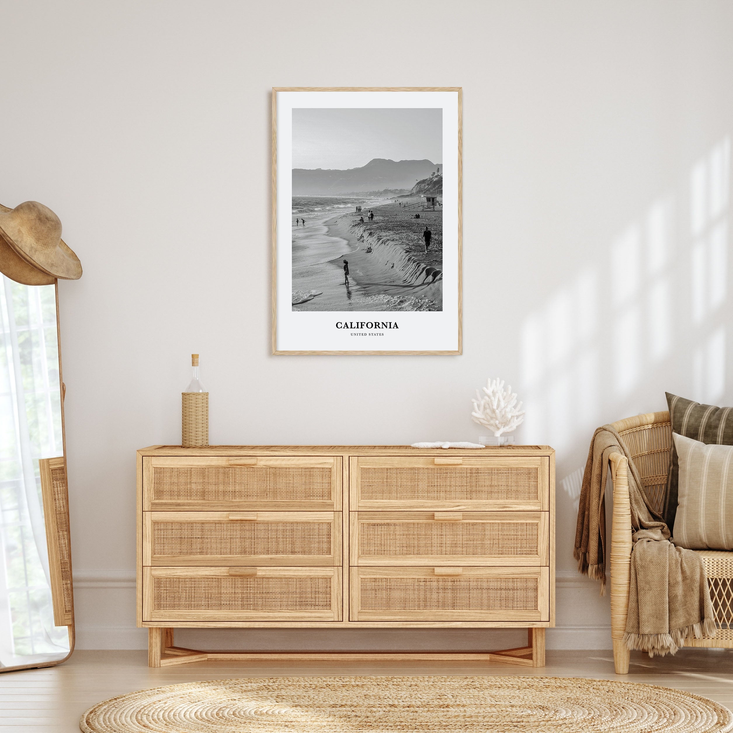 California Portrait B&W No 1 Poster